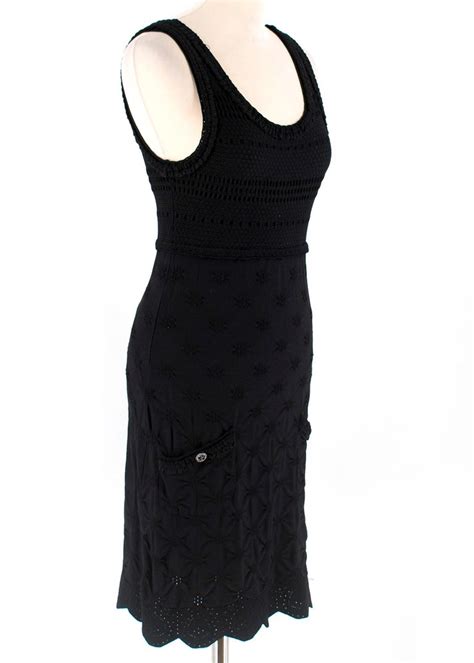 chanel black knit dress|chanel ready to wear dresses.